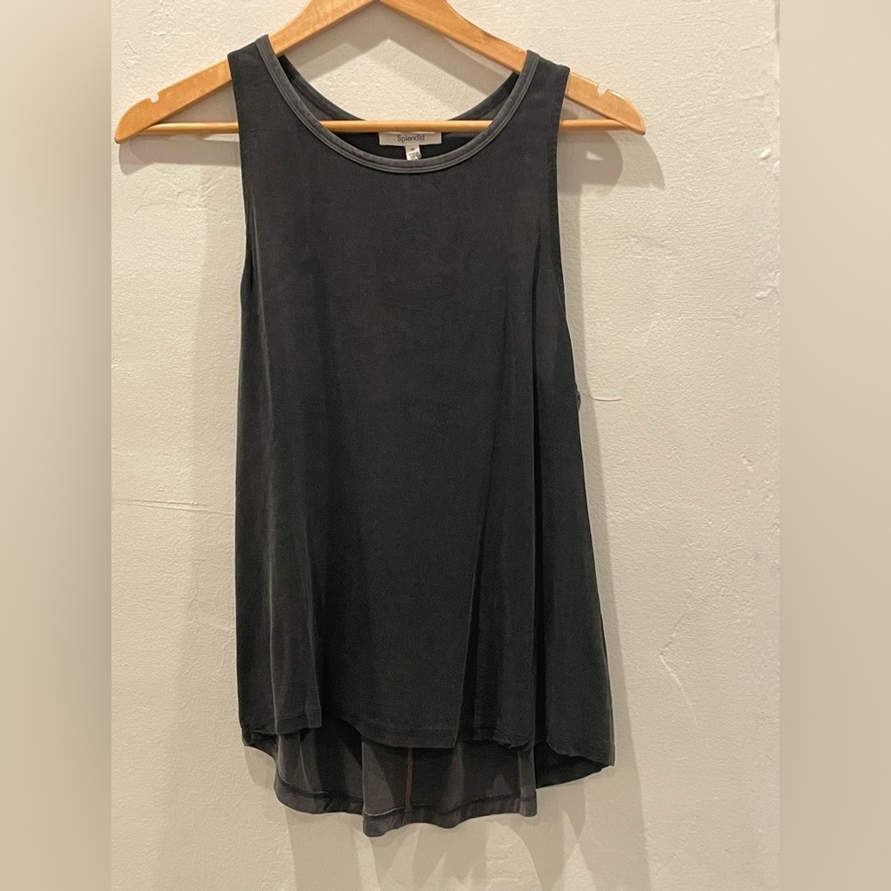 Splendid Black Sleeveless Tank Top